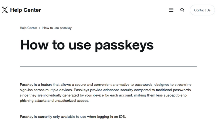 柳城苹果维修店铺分享iOS用户如何通过通行密钥(Passkey)登录 